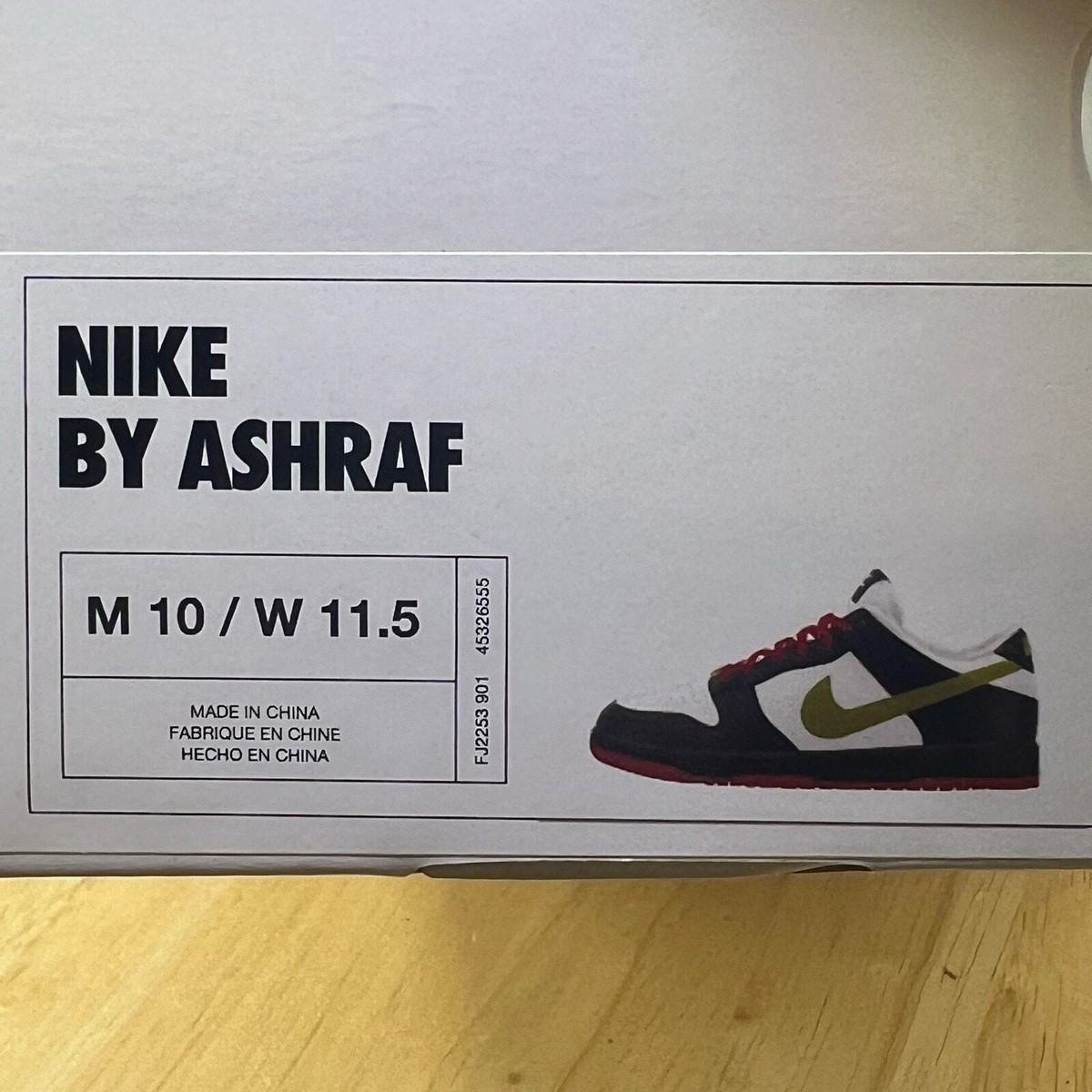 Nike Dunk Low Id By You Black White Red Green Men display picture 2