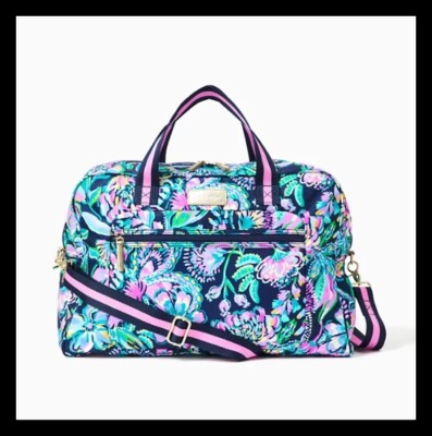 NWT Lilly Pulitzer Beale Weekender Travel Carry On Tote Duffle Bag She's Got Sol