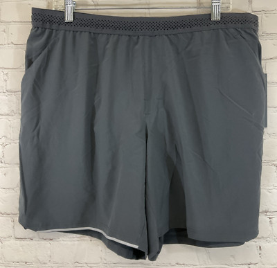 Men's MAX200441N Enthusiastic Built-In Brief Running Shorts Graphic Charcoal XL