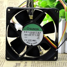 SUNON 8025 8cm12V KD1208PTB2 Double Ball Chassis Cooling Industrial Fan