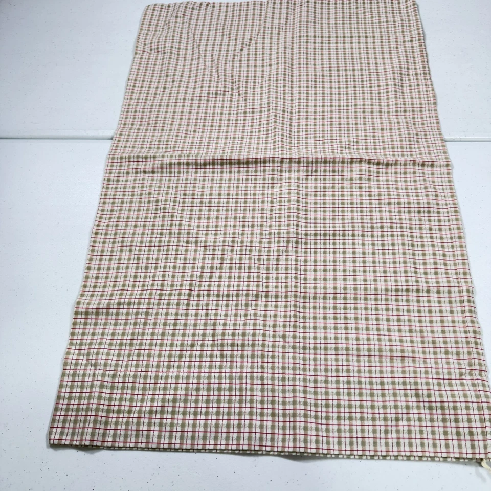 Fieldcrest Funda de Almohada Estándar Marrón Rojo Cuadros Mezcla Algodón Tradicional Foto 2 de 4