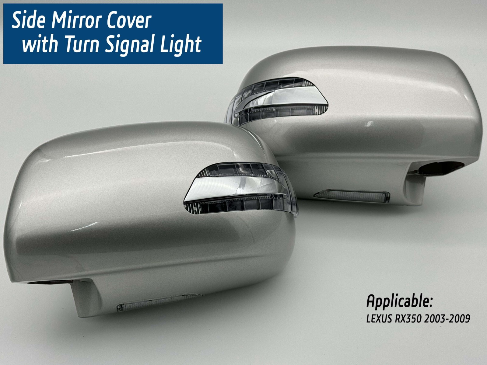 Side Mirror cover with LED Turn signal light fit for LEXUS RX350 2003-2009