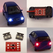 Beleuchtungsset Weiß/Rot 5-teilig Bausatz mit Anschluss-Modul Spur H0/TT C3612