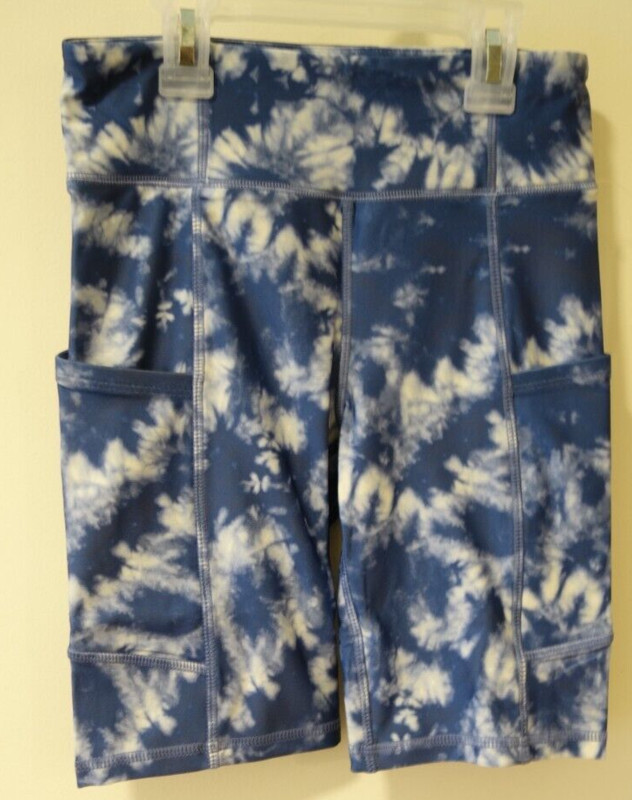 NWT Gap Teen Blue Tie Dye Athletic Bike Shorts Girl's Size M / 8