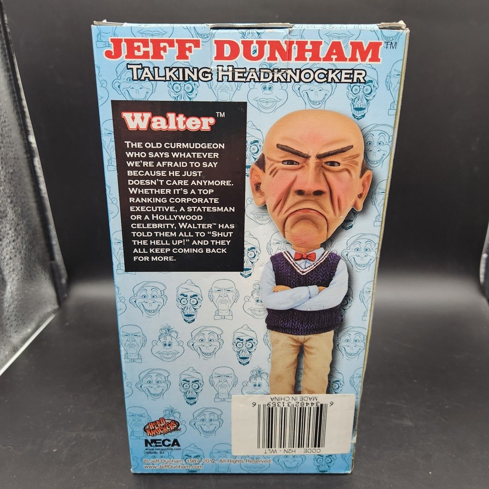 Comedy Collectible Jeff Dunham Talking Walter Bobblehead - 8 Inch Figure  With 9 Hilarious Phrases Spidey And Friends, image size:960x960