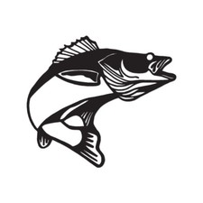 Walleye Bass Fishing - Vinyl Decal Sticker - Multiple Color Sizes - Ebn729 Walleye Bass Fishing - Vinyl Decal Sticker - Multiple Color Sizes - Ebn729