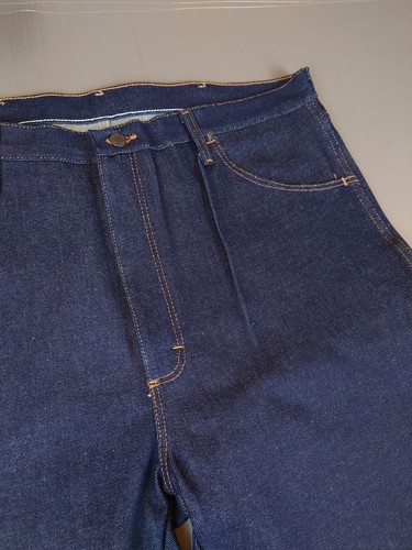 NWT Rustler Dark Wash Stiff Denim Thick Workwear Jeans Men's Size 40x30 - Picture 4 of 9