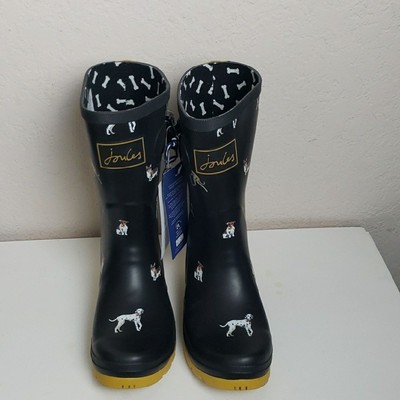 Rain Boots Beagle Wellies Joules Black Molly Welly Rain Boots Dog