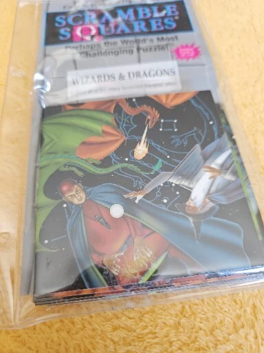 B Dazzle Wizards & Dragons Scramble Squares 9 Piece 12x12 Puzzle Vintage - Image 4 of 4