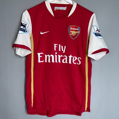 ARSENAL LONDON 2006 2007 HOME FOOTBALL SHIRT JERSEY #14 HENRY NIKE