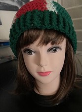 Crocheted Elf Hat/Santa Hat Newborn To Adult Sizes Christmas/Holiday Spirit 