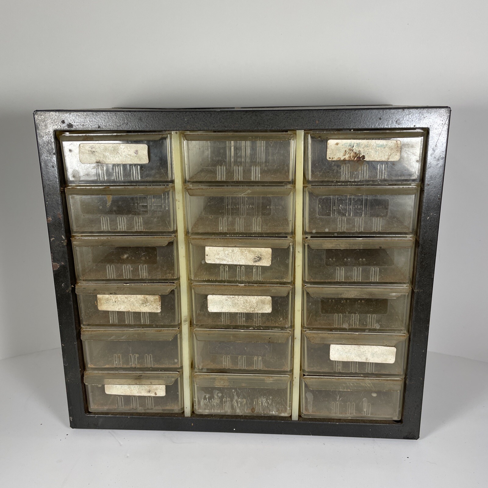 Vintage AkroMils AM 18 Drawer Storage 9" x 10" eBay