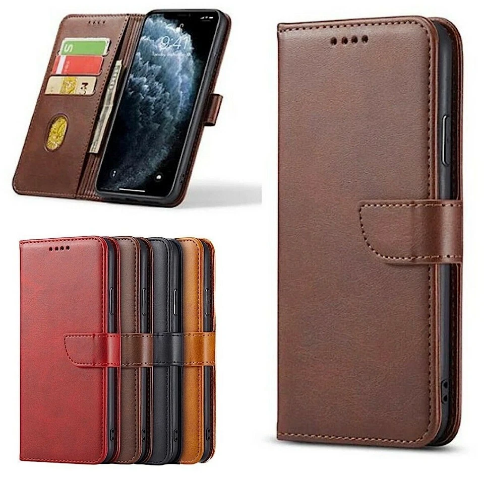 Leather Magnetic Flip Wallet Case For iPhone 17 16 15 14 Plus 13 12 Pro Max Air - Image 2 of 4