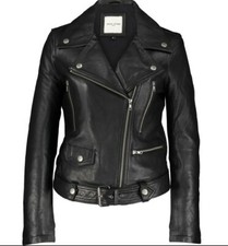 Bnwt Rrp €950 Womens Each X Other Leather Jacket Butter Soft Size L Uk 14