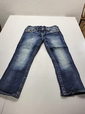 Vigoss Size 3/4 x 21 The New York Capri Blue Jean Denim 28 X 20 Measured 