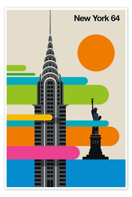 Poster New York 64 - Bo Lundberg