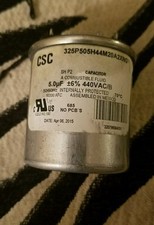 RUN CAPACITOR 5 MF 440 VAC 50/60 HZ CSC