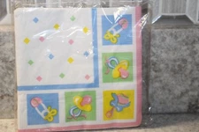 Vintage Baby Time  Napkins Duni 16 10"x10"