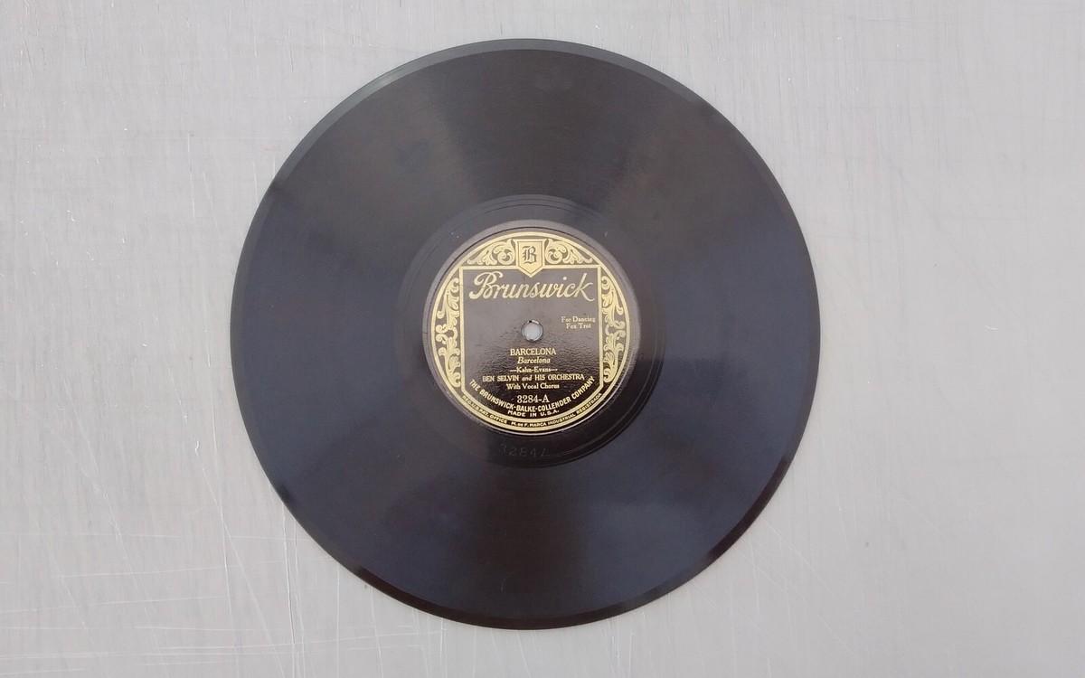 Ben Selvin 78rpm Single 10-inch Brunswick Records #3284 Barcelona