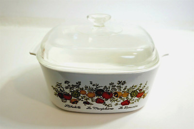 RARE Corning Ware A-5-B Spice of Life 5 Qt Casserole w/ bottom stamp #7 on front