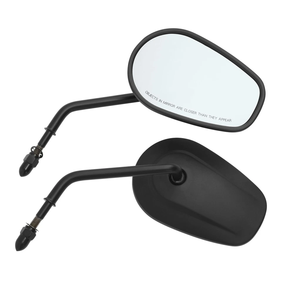 Espejos retrovisores de 8 mm aptos para Harley Electra Street Glide Softail Sportster Dyna Foto 3 de 4