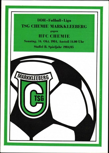 DDR League 84/85 TSG Chemie Markkleeberg - HFC Chemie, 14.10.1984