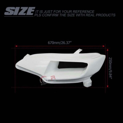 For 14-18 Fit Jazz GK5 EPA Type Fiber Glass Headlight Air Duct LHD Driver Side
