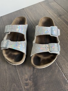 birkenstock hologram silver