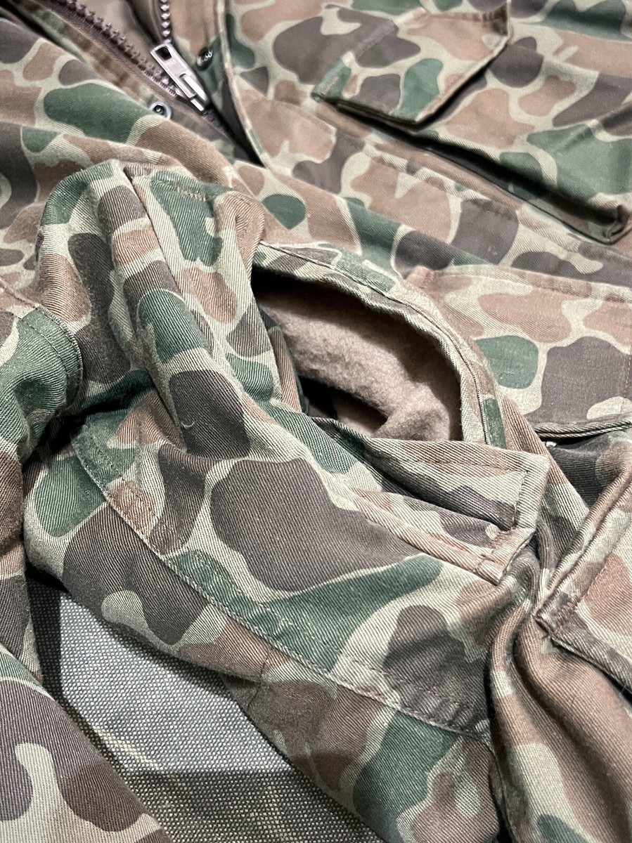 vtg 80's Woolrich Duck Camo Jacket Made in USA Hunting Streetwear