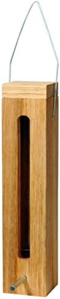 46770e - Mangiatoia per uccelli in legno massiccio, da appendere, per uccelli se