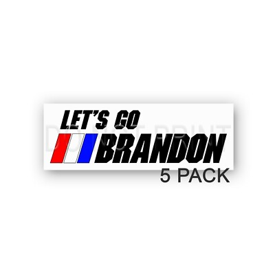 Lets Go Brandon Stickers Biden 5 Pack of Decals Made In the USA 3 INCH - MINI