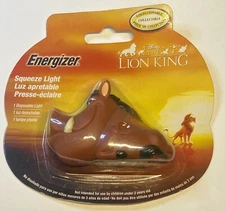 Disney The Lion King PUMBAA Energizer Collectible Squeeze Light 2003 Brand New
