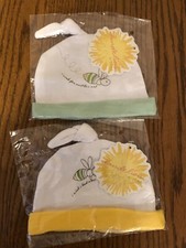 Gymboree Dandellion Wishes Baby Beanie Hat. New Lot of 2