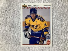 1991-92 upper deck hockey #26 Niklas Lidstrom Rookie (923)