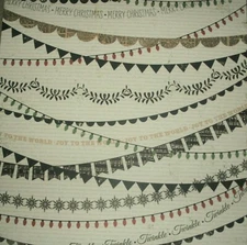 Christmas Believe Banners Merry Joy World Making Memories 12 x 12 Cardstock