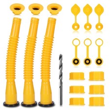 3 Pack Gas Can Spout Replacement, Upgraded Gas Can Nozzles with 8.1 Inch Flexibl