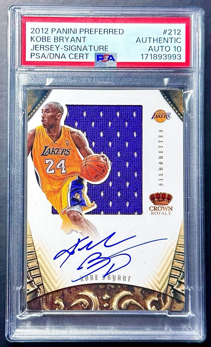 Kobe Bryant Basketball Trading Cards Autographed Sports 2012-13
