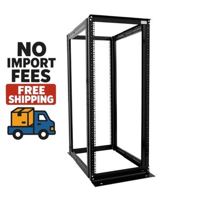 New 27U 4 Post Server Rack Open Frame Data Network Enclosure19'' Adjustable Depth