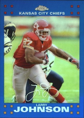 2007 Topps Chrome Football ''Blue Refractors'' Parallel Cards