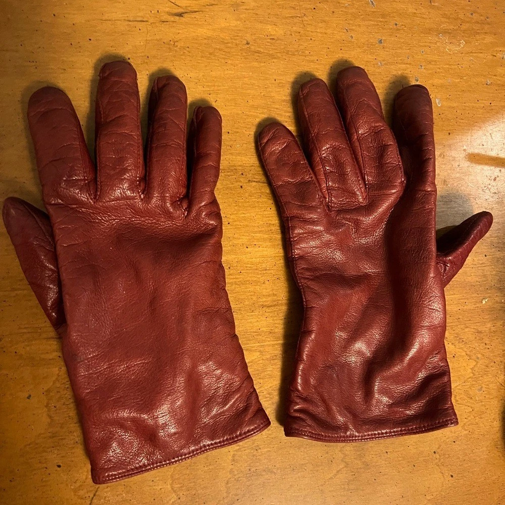 Coach Leather Red Gloves & Mittens for Women for sale | eBay