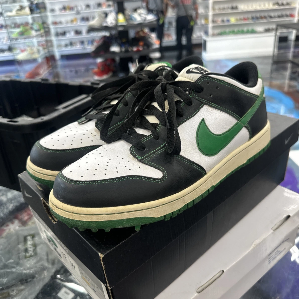 s1874 NIKE DUNK LOW GOLF ナイキ ダンクロー ゴルフ Preços baixos em Nike Dunk Golf NG Low White Court Green | eBay
