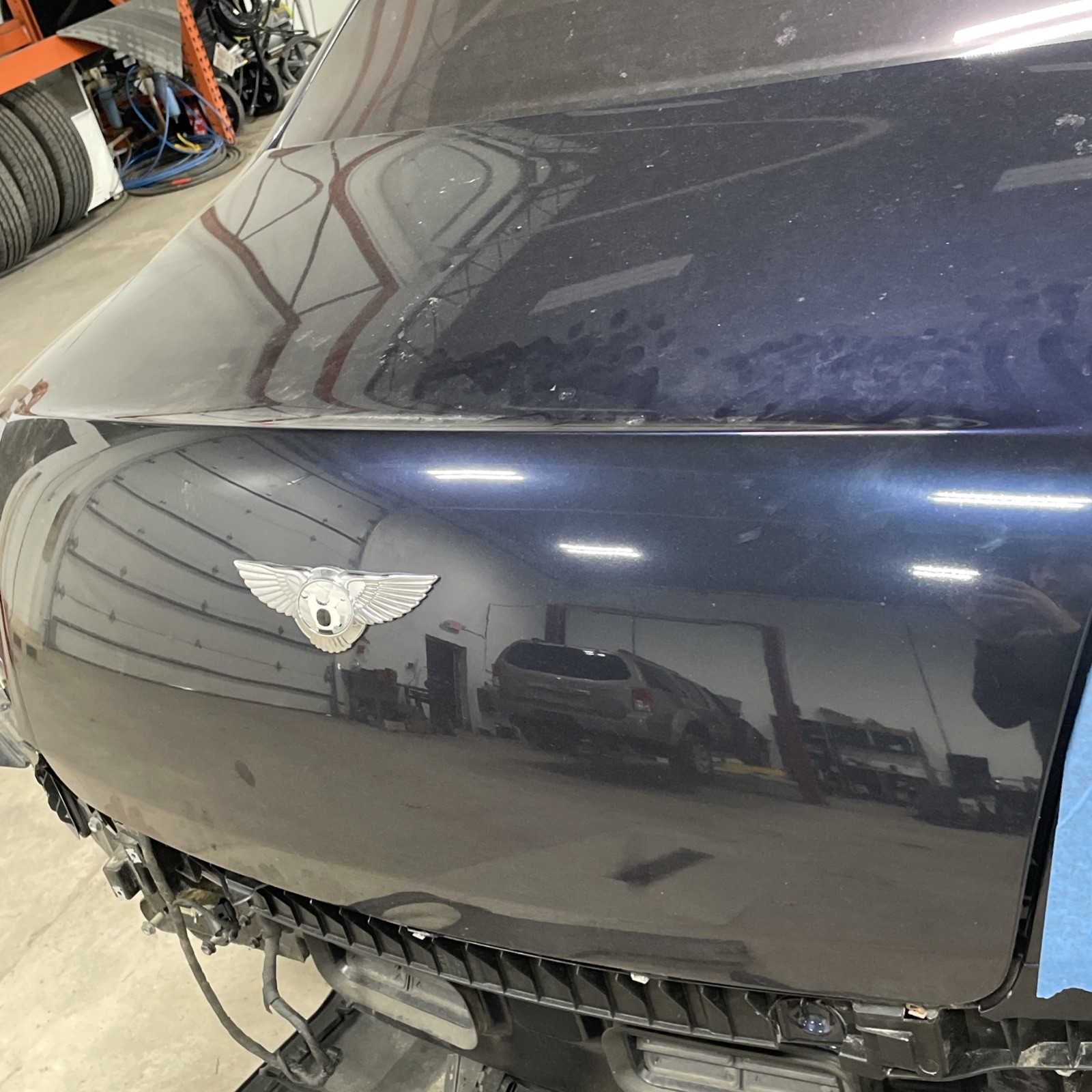 2009 BENTLEY CONTINENTAL Flying Spur Blue TRUNK DECK LID SHELL 3W5827159