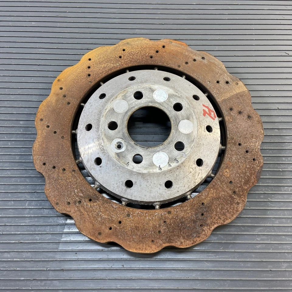 2013-2023 Audi R8 Spyder Front Left Right Brake Disc Rotor 34k Miles OEM - Image 3 of 4