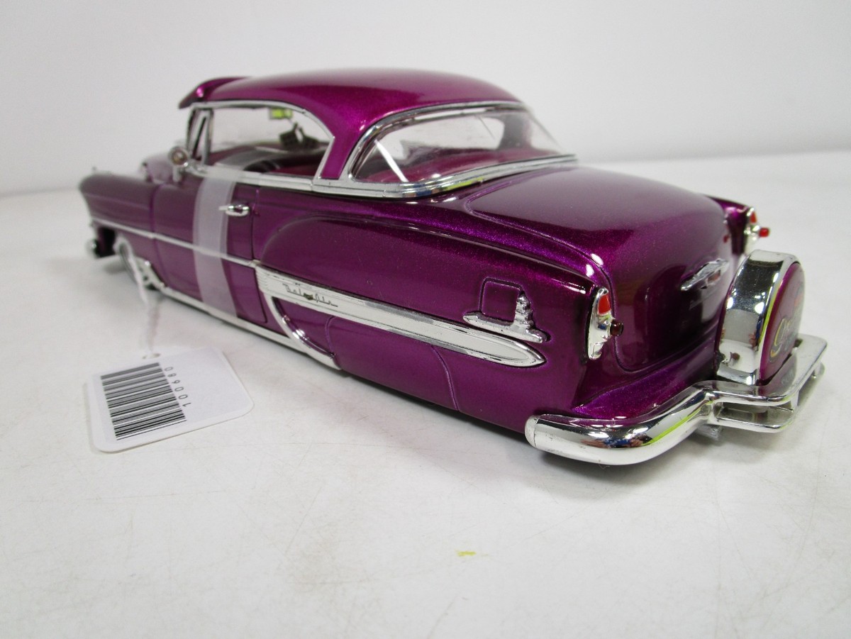 JADA 1/24 STREET LOW PURPLE 1953 CHEVY BEL AIR LOWRIDER NICE *NOT