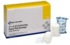 First Aid Only 5-6600 Stretch Gauze Bandage, 4-Yard Stretched Length x 2-Inch...
