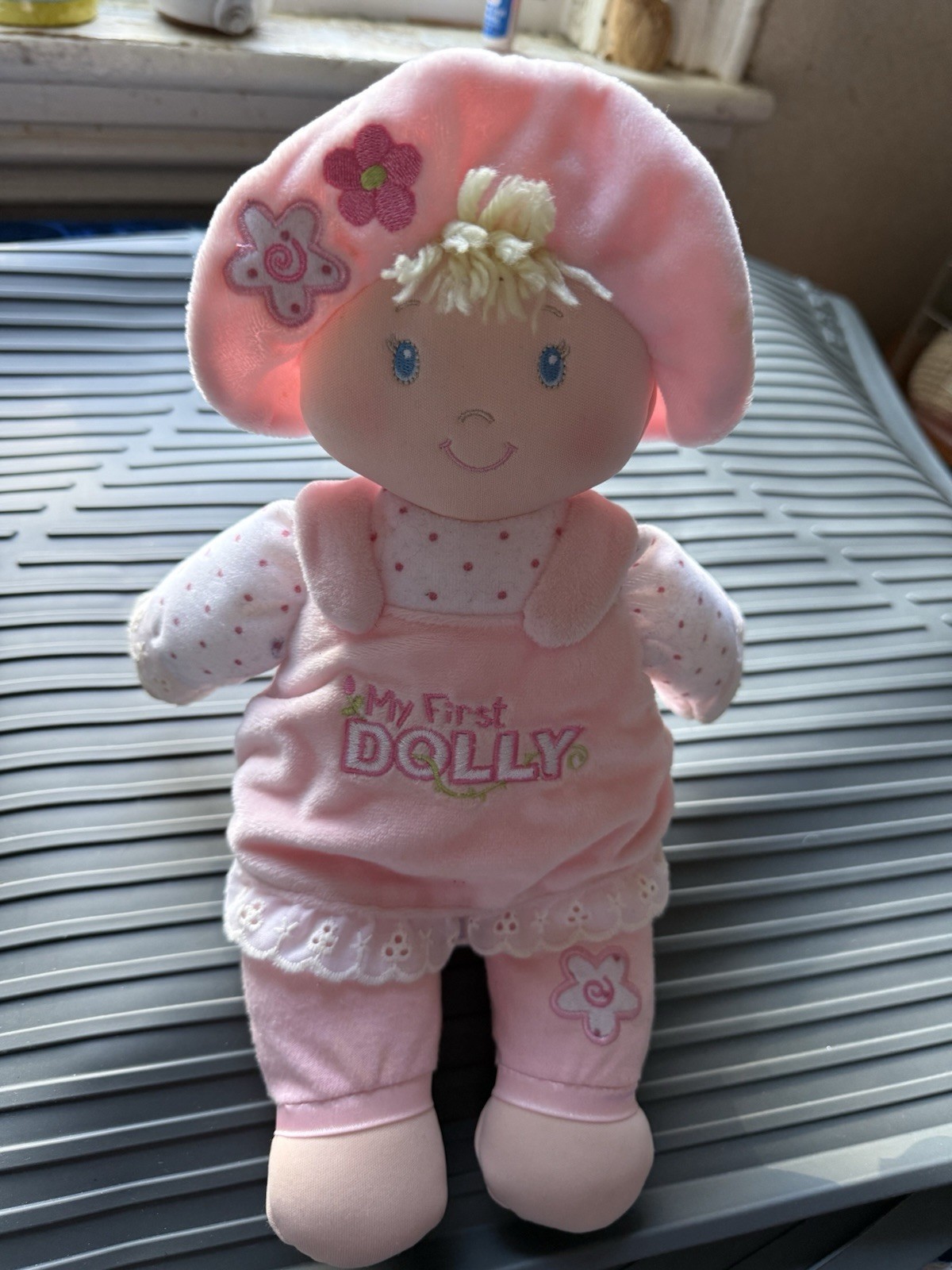 Gund &ldquo;My First Dolly&rdquo; Plush Baby Doll &ndash; Pink Soft Doll