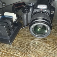 Canon EOS 4000D T100 DSLR Camera w/ EF-S 18-55mm f/3.5-5.6 IS STM Lens 3 Battery