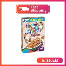 Cinnamon Toast Crunch Breakfast Cereal, Crispy Cinnamon Cereal, Large Size, 16.8
