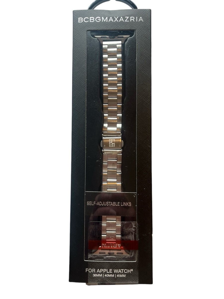 BCBG Maxazria Apple Watch Band Mens Stainless 38mm 40mm 41mm
