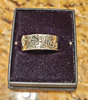 Clocks and Colours 925 Sterling Silver Privateer Band Ring Size 12